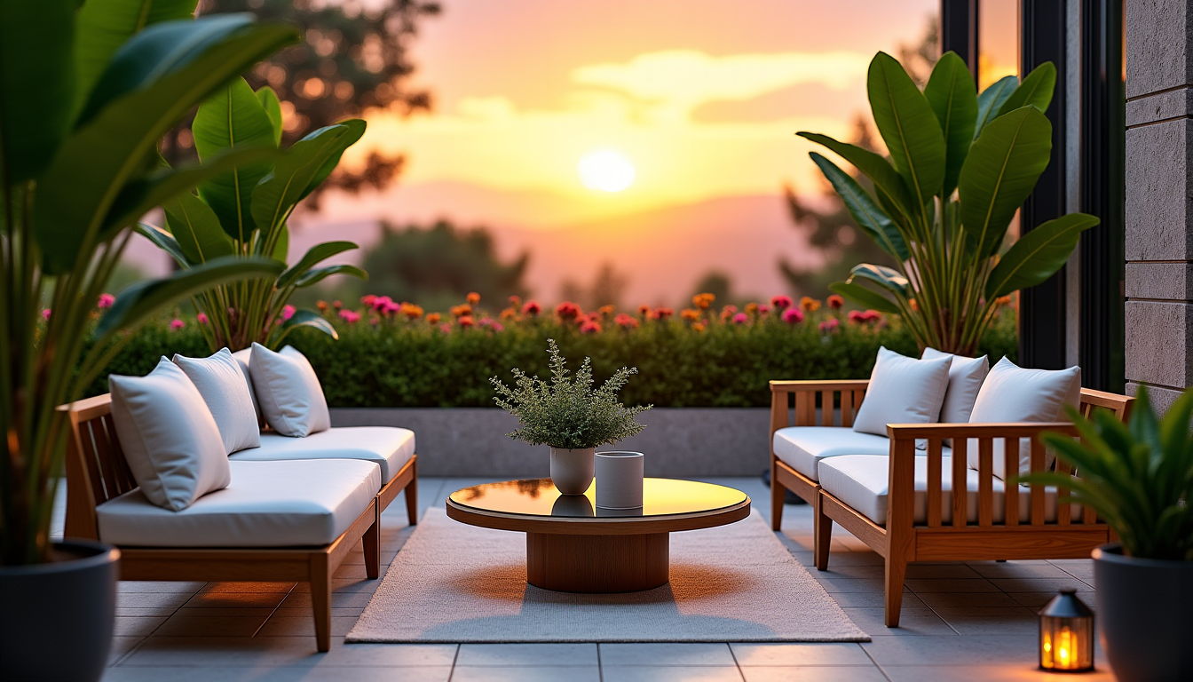 Élégance et praticité dans votre espace extérieur